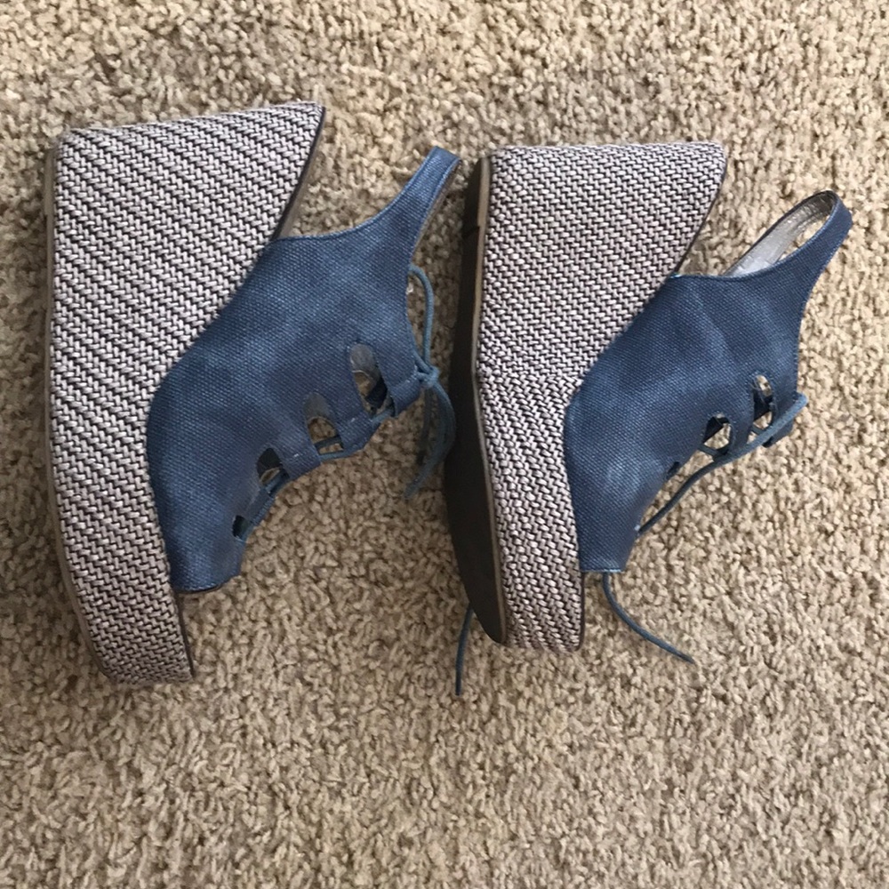 Jean wedges